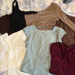 LOT OF 8 Tops/Tanks/One Shoulder